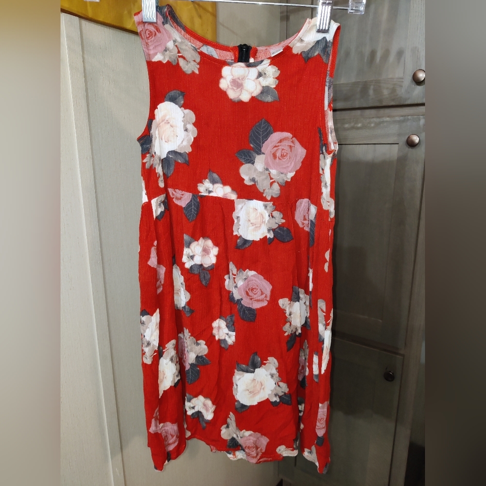 ***Girls Pat Pat Floral Summer Dress